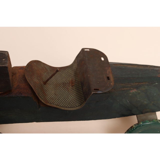 Vintage Handcrafted Wooden and Metal Soap Box / Pinewood Racer For Sale - Image 12 of 16