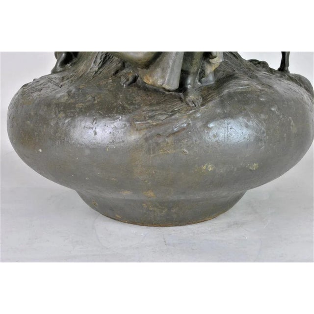 Large 19th Century Tin Vase by A Larroux for Siot For Sale - Image 12 of 18