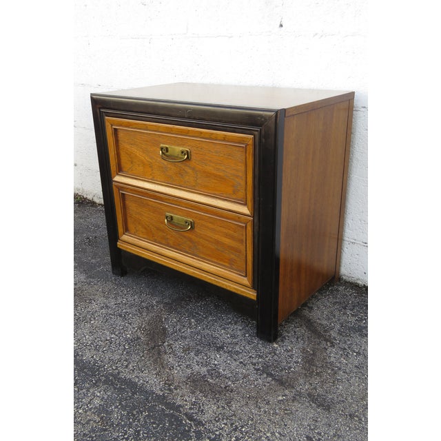 Hollywood Regency Late 20th Century Hollywood Regency Nightstands End Bedside Tables a Pair For Sale - Image 3 of 18