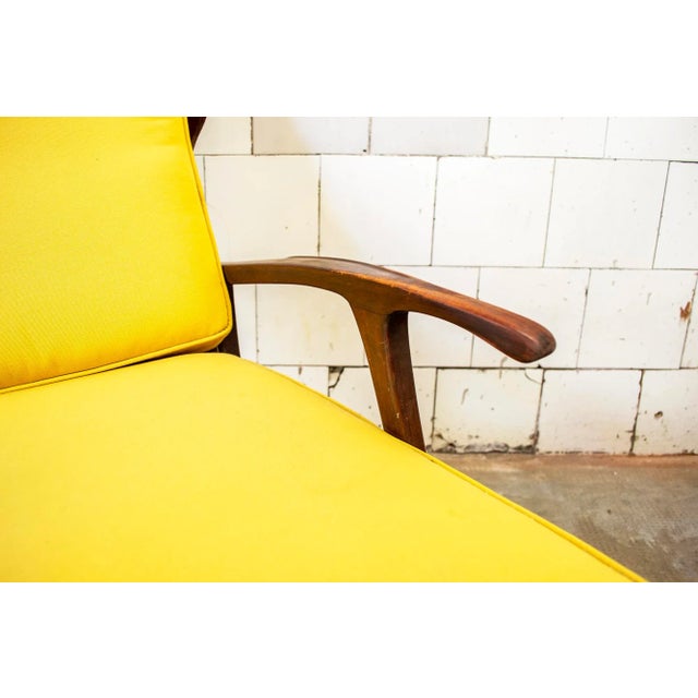 Brown Italian Reclining Chair in Wood, 1950s For Sale - Image 8 of 10