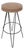 Mid Century Modern Hairpin Leg Bar Stool For Sale