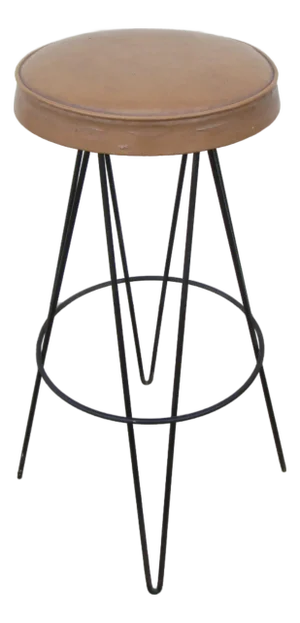 Mid Century Modern Hairpin Leg Bar Stool