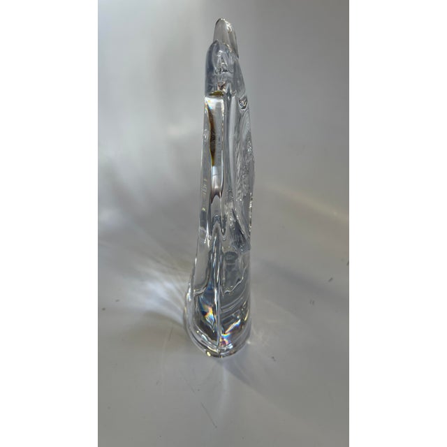 1970s 1970s Vintage Daum France Crystal Owl Figurine For Sale - Image 5 of 8