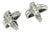 Diamond Stud Earrings 14k Gold "X" 0.10 TCW Certified For Sale