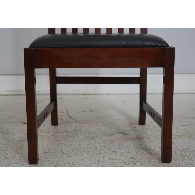 Set of 8 Stickley Metropolitan Collection Cherry Dining Chairs For Sale - Image 11 of 18