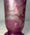 19th Century Antique Handmade Engraved German Purple Cut to Clear Glass Vase Cup Chalice For Sale - Image 5 of 10