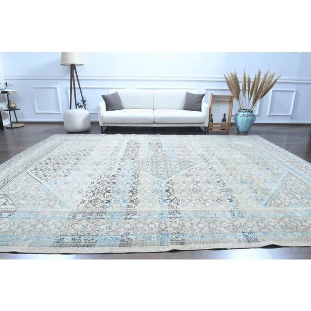 Vintage Persian Hand-Knotted area rug is a semi-antique vintage area rug. The ' 70s Eastern region of Anatolian's unique...