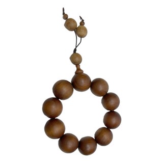 Chinese Natural Sandalwood Beads Hand Rosary Praying Bracelet For Sale