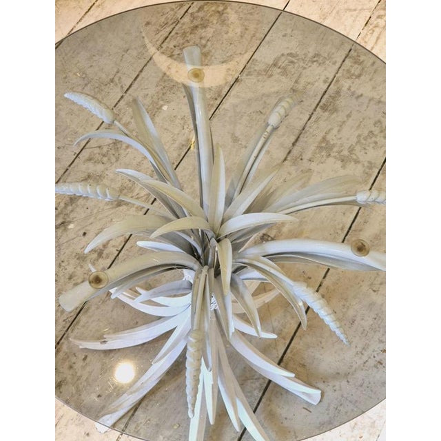 Hollywood Regency Coco Chanel Wheatsheaf Side Table in Metal by Hans Kögl, 1970s For Sale - Image 11 of 12