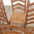 Brown Set of 6 French Provincial Ladderback Dining Chairs With Rush Seats, Oak, Mid-Century For Sale - Image 8 of 18