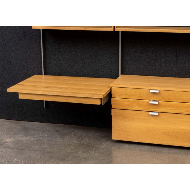 Early 21st Century Atlas Walnut Wall-Mounted Shelving Unit For Sale - Image 5 of 10