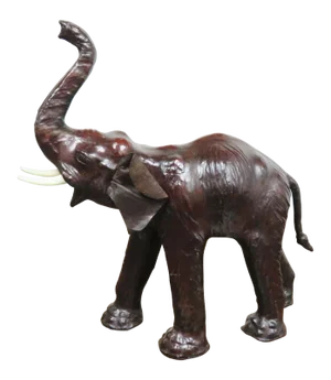 Late 20th Century Leather Elephant Statue