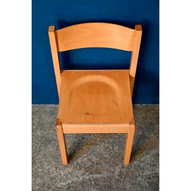 Vintage Scandinavian Childrens Chair in Wood For Sale - Image 3 of 8