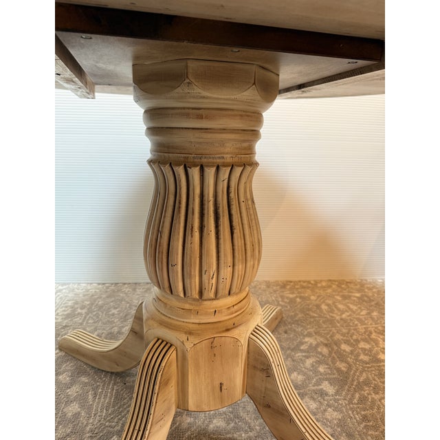 Off-white Sunrise Home French Provincial Pedestal Breakfast Table For Sale - Image 8 of 12
