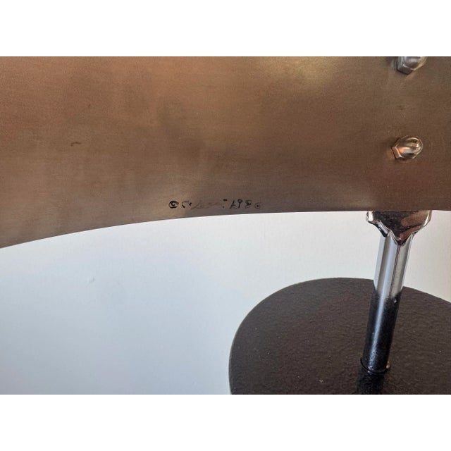 Metal 1986 Curtis Jere “Ribbon” Metal Floor Sculpture/ Sold For Sale - Image 7 of 12