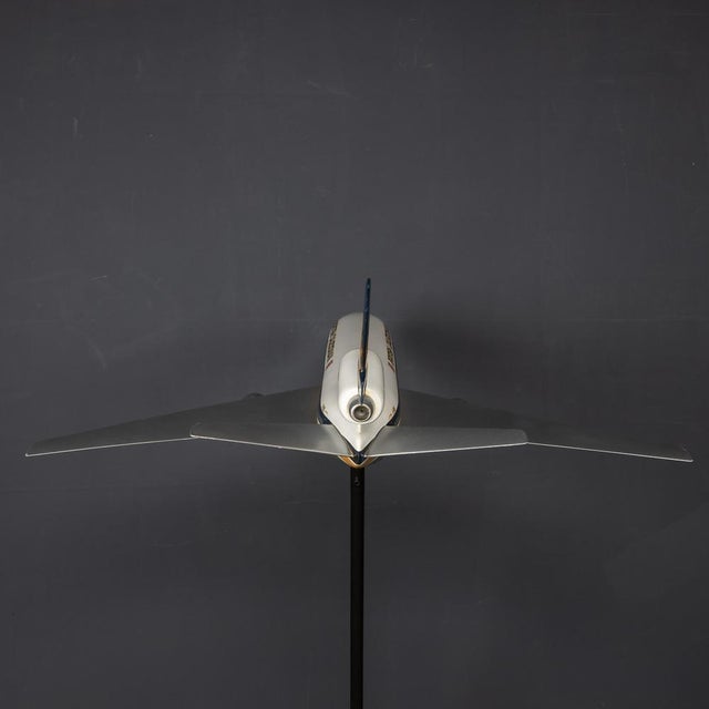 White 20th Century British Fiberglass Caledonian DC10 Airplane Model, 1970 For Sale - Image 8 of 18