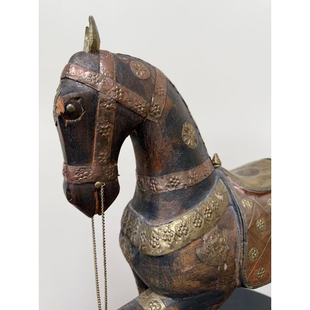 1950s Indian Tang Style Horse Sculpture For Sale - Image 4 of 18