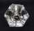 Traditional Vintage 1.5 In. Hexagon Clear Glass Drawer Cabinet Knob For Sale - Image 3 of 4