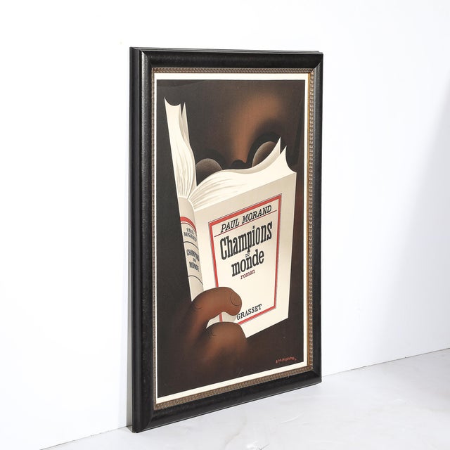 This "Champions du Monde" lithograph poster by Adolphe Cassandre, American, circa 1984, is a stunning example of the...