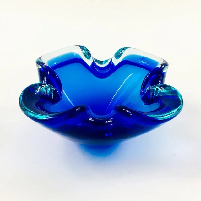 1960s Sommerso Murano Glass Ashtray or Bowl, Italy, 1960s For Sale - Image 5 of 9