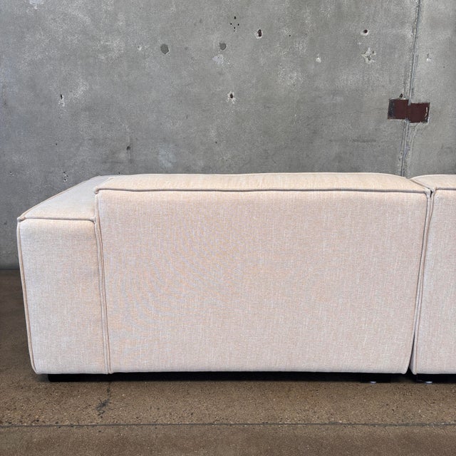 Contemporary Beige Tan Nordic Block Sofa - New For Sale - Image 11 of 14