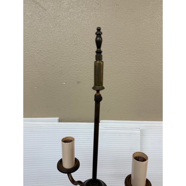 Metal Mid 20th Century Victorian Etched Brass Floor Lamp For Sale - Image 7 of 9