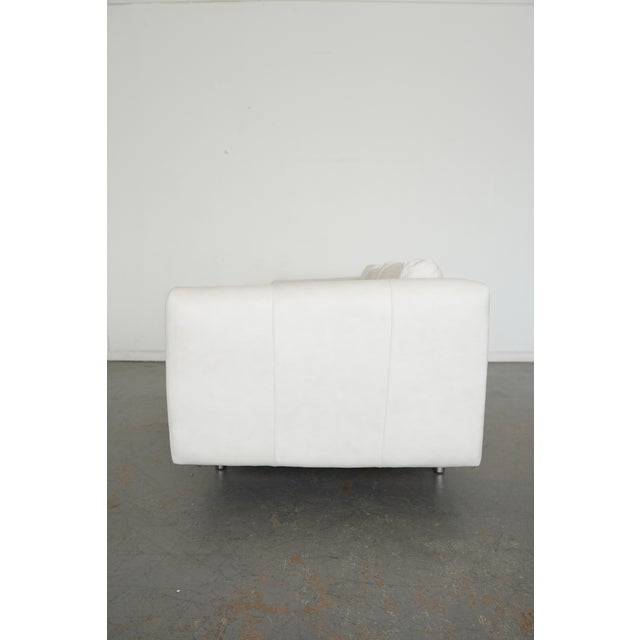 Animal Skin Bernhardt Grayson Leather Sofa For Sale - Image 7 of 15