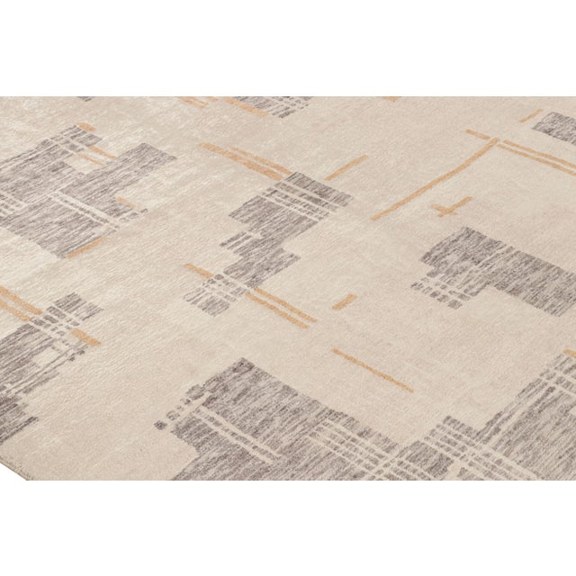 Hand knotted in wool and exotic yarn, this 6×9 abstract rug joins Rug & Kilim’s bold Modern Collection. Featuring a...