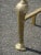 Vintage French Country Brass Fireplace Andirons For Sale - Image 11 of 13