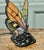 French Tiffany Style Table Lamp in Glass, 1970 For Sale - Image 6 of 8