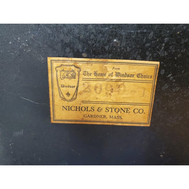 Early 20th Century Black Nichols and Stone Chair Chairish