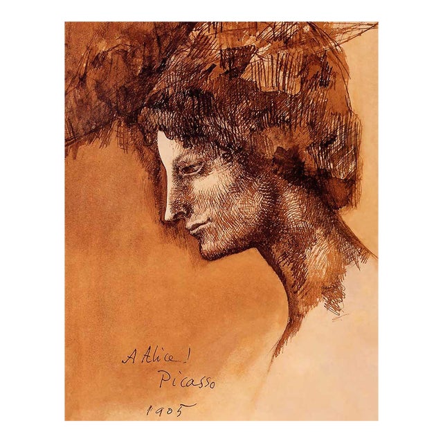 Picasso Portrait of Alice Derain Giclee Numbered Edition For Sale