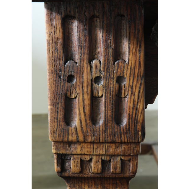 Large Vintage Danish Farmhouse Refectory Table, 1930s For Sale - Image 14 of 18