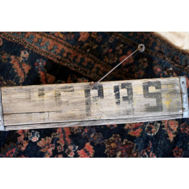 1940s Rustic Herb Wood Crate With a Handle For Sale - Image 4 of 11