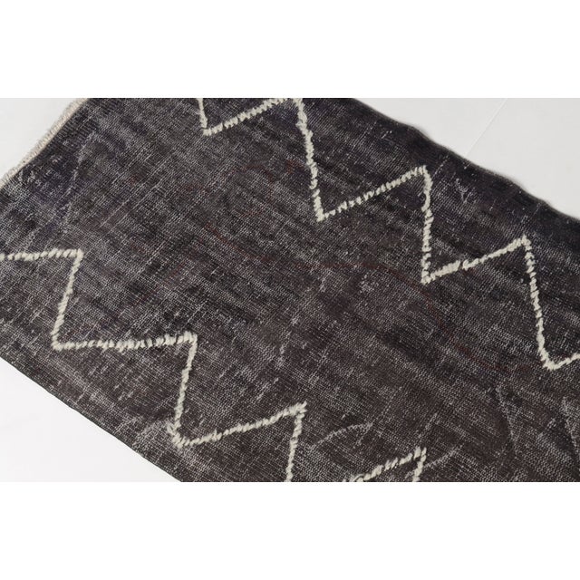 Textile Mid 20th Century Anatolian Kurdish Wool Runner Carpet For Sale - Image 7 of 9