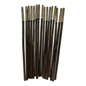Mid 20th Century Rosewood Sterling-Silver Capped Chopsticks- Set of 16