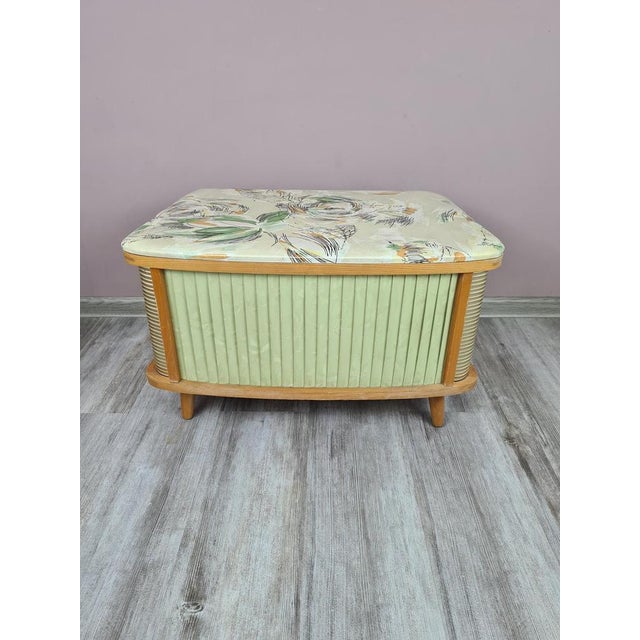 Vintage Ottoman with Storage, 1960s For Sale - Image 11 of 12