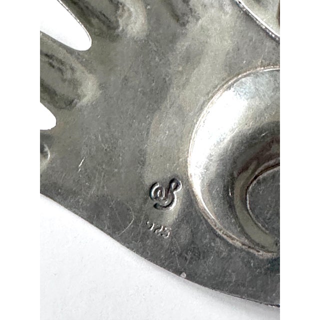 Mexican Modern Silver Necklace with Large Hand Pendent William Spratling For Sale - Image 10 of 10