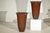 Artisan Ceramic Vases with Warm Brown Glaze and Subtle Red Undertones - A Pair For Sale - Image 11 of 18
