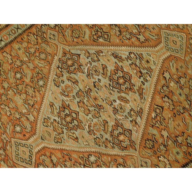 1920s Antique Persian Senneh Kilim Flatweave. 4'x 5'10" For Sale - Image 9 of 13