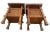 1990s Pair of Craftsman Mission Style Nightstands Side Tables Bottom Cabinet Center Shelf For Sale - Image 11 of 11