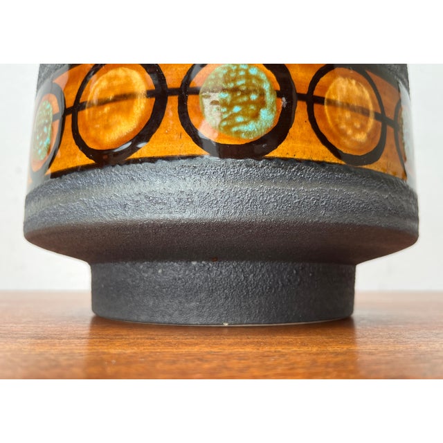 Metal Mid-Century Brutalist West German Pottery WGP Punch Bowl and Cups from Dümler & Breiden, 1960s, Set of 10 For Sale - Image 7 of 18