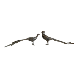 Vintage Silverplate Table Pheasants