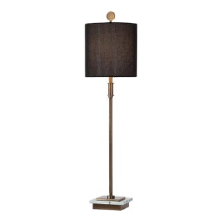 Volante Antique Brass Table Lamp For Sale