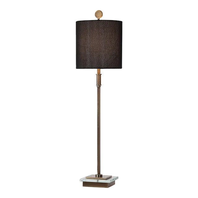 Volante Antique Brass Table Lamp For Sale