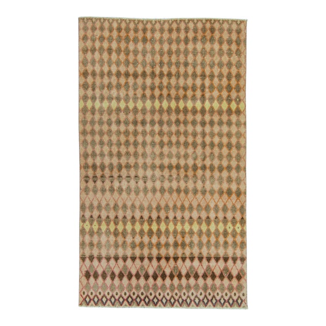 Turkish Vintage Rug 4'1" x 7' #20771 For Sale