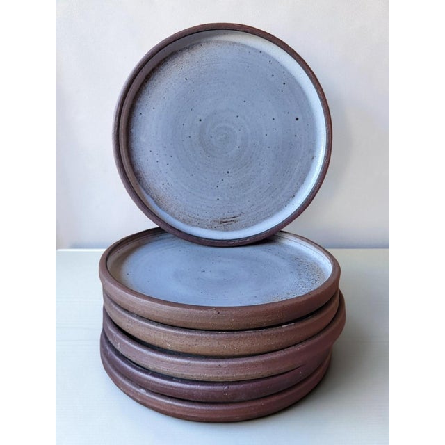 Ceramic Stoneware Plates by Jean and Norbert Pierlot for Ratilly, Puisaye, 1970s, Set of 6 For Sale - Image 7 of 7