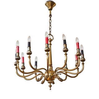 French Empire Chandelier with Snakes For Sale