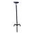 Wrought Iron Floor Candelabra Hand Forged Twisted Iron Claw Pedestal Pricket Stick For Sale