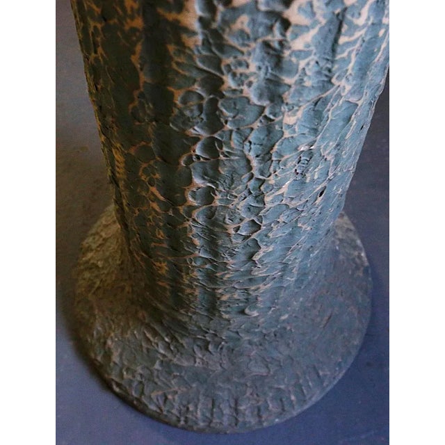 Traditional Plant Pedestal - Green and Tan Ceramic For Sale - Image 3 of 6